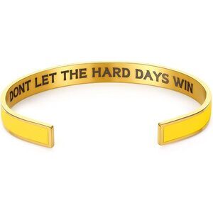 Dont Let The Hard Days Win Bracelet For Women Men, Handmade Braided Adjustable